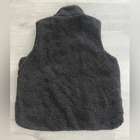 Carhartt Reversible Sherpa Vest Black Grey Womens Large - Picture 6 of 6